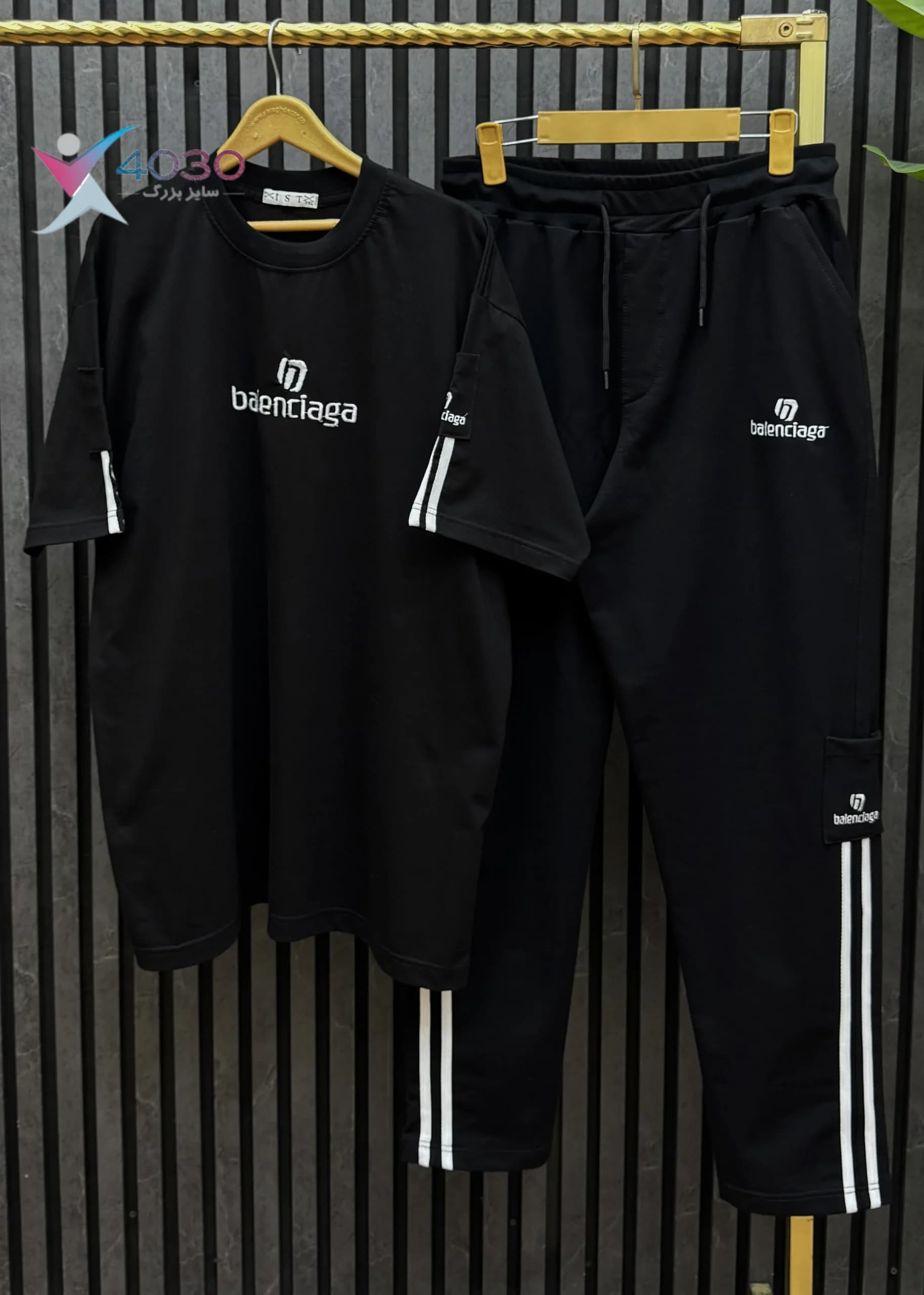 ست تیشرت و شلوار BALENCIAGA سایز بزرگ مردانه ( 8336 ) — تصویر ۶