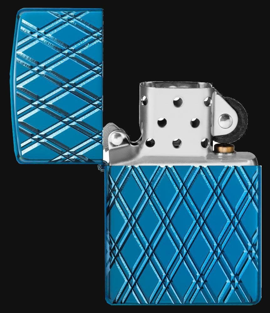 فندک زیپو مدل 29964 Blue Diamonds — تصویر ۳