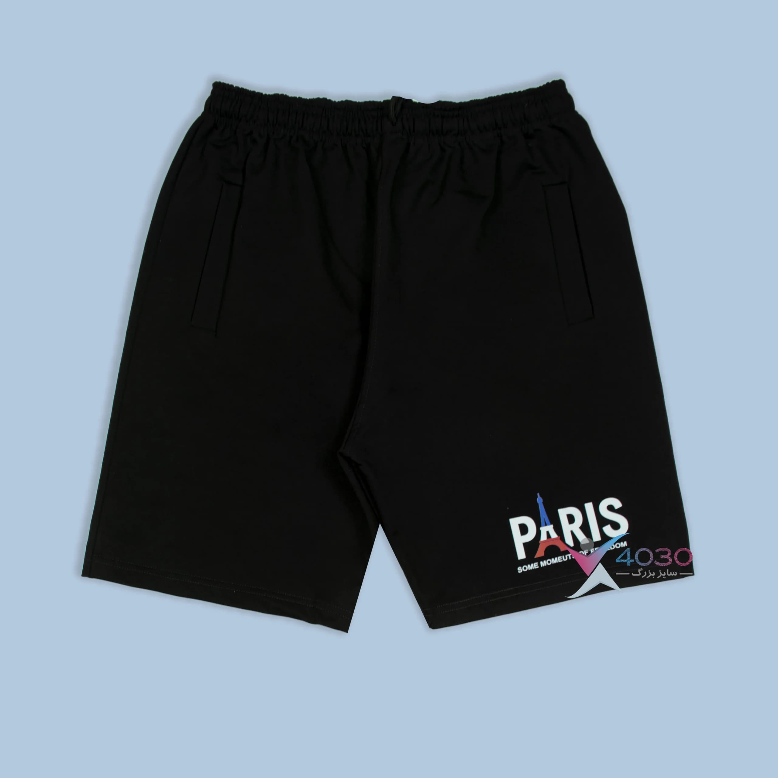 ست تیشرت و شلوارک PARIS سایز بزرگ مردانه ( 8347 ) — تصویر ۴