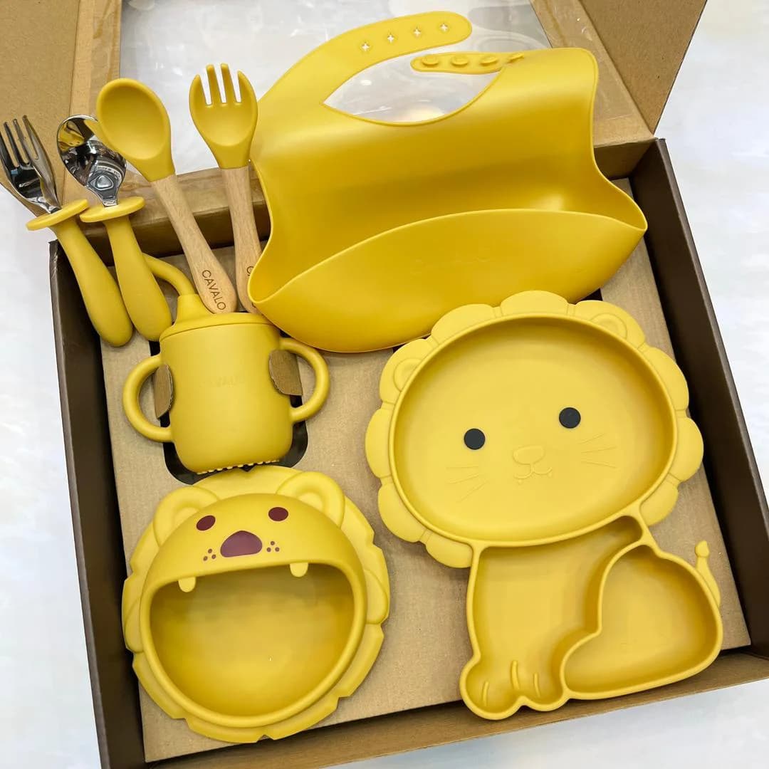ست ظرف غذای سیلیکونی ۸ تکه طرح شیر کاوالو‌ Cavalo — تصویر ۴