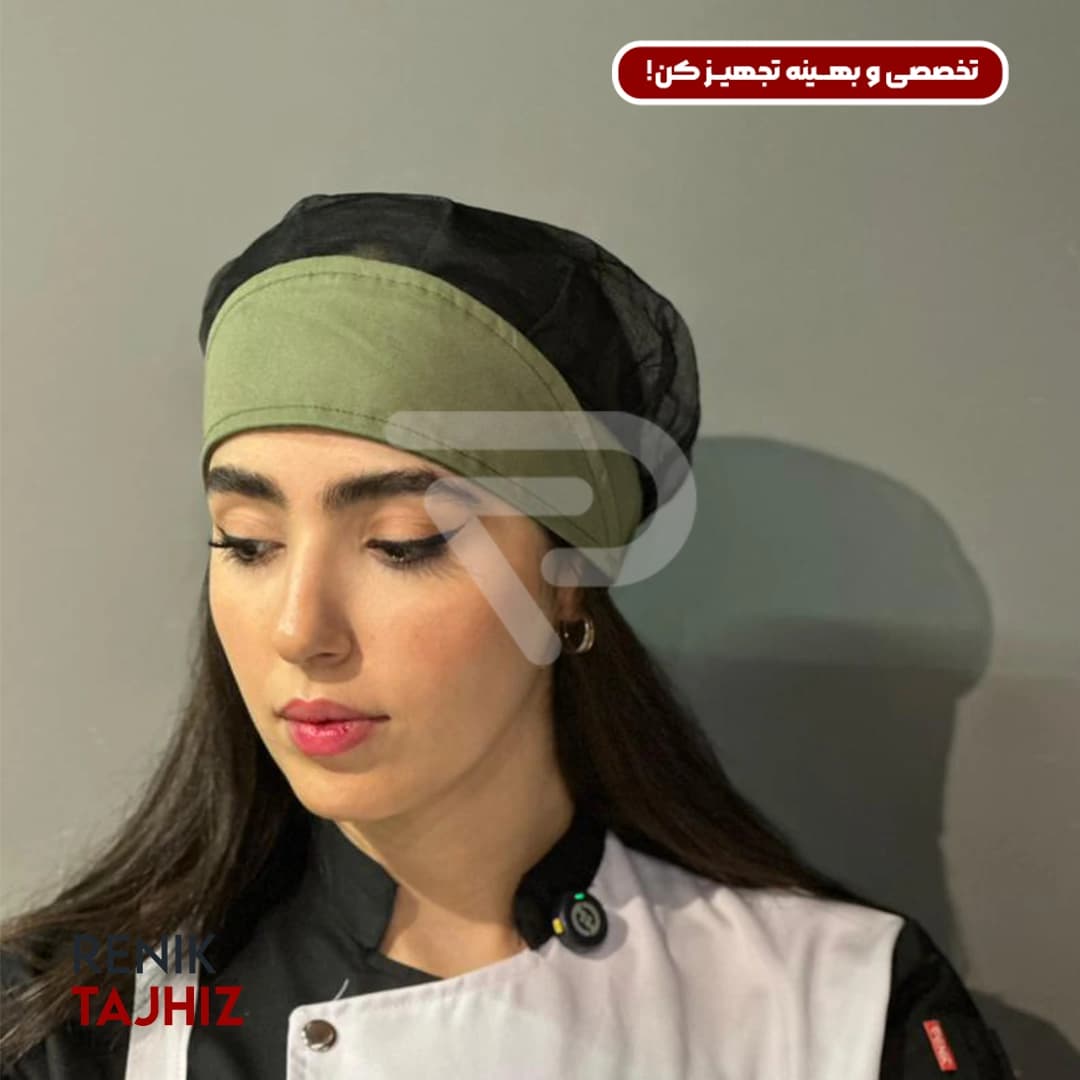 کلاه توری زنانه سبز 8056 RENIK