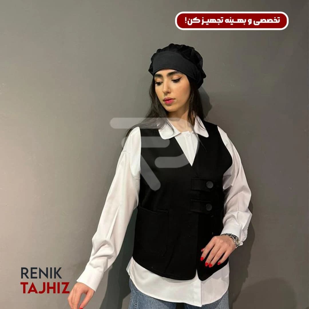 وست دبل براس پارچه کتان مشکی RENIK