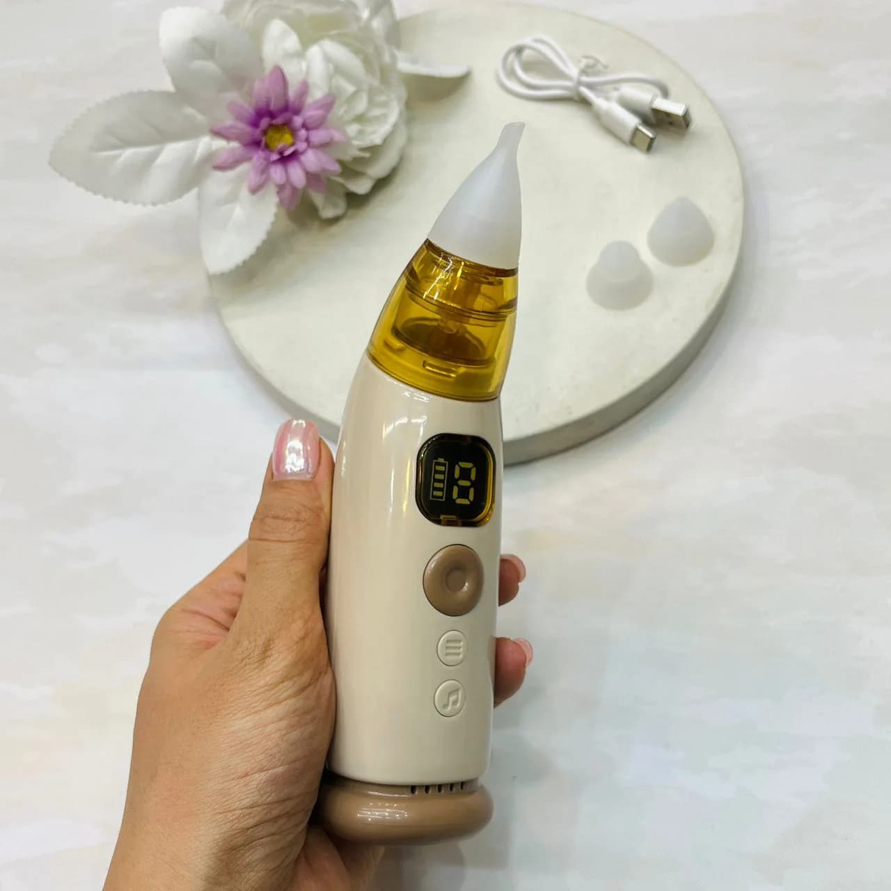 پوار برقی موزیکال Baby Nasal Aspirator فین گیر شارژی موزیکال — تصویر ۳