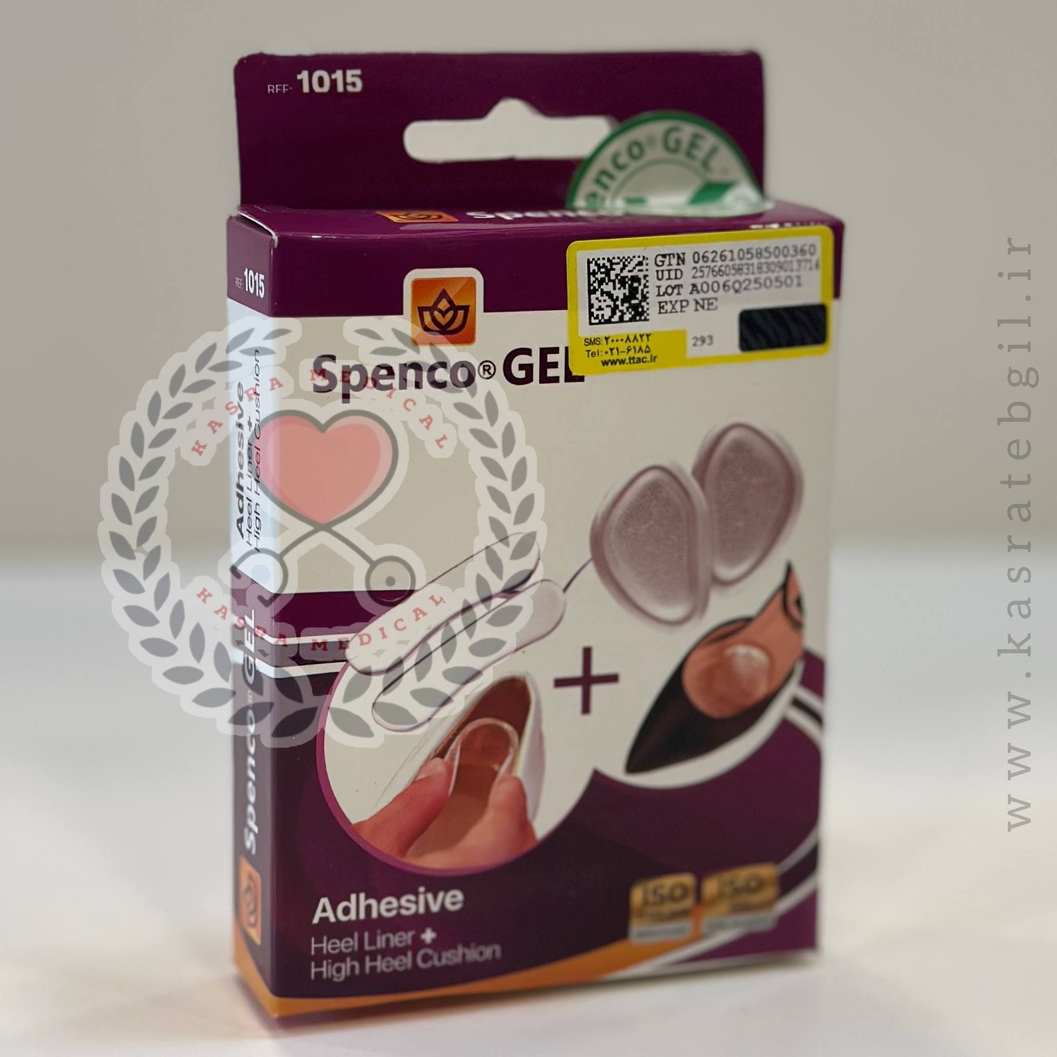 پد سینه پا چسبدار+چسب پشت پا اسپنکوژل Spenco-Gel کد 340530 — تصویر ۲