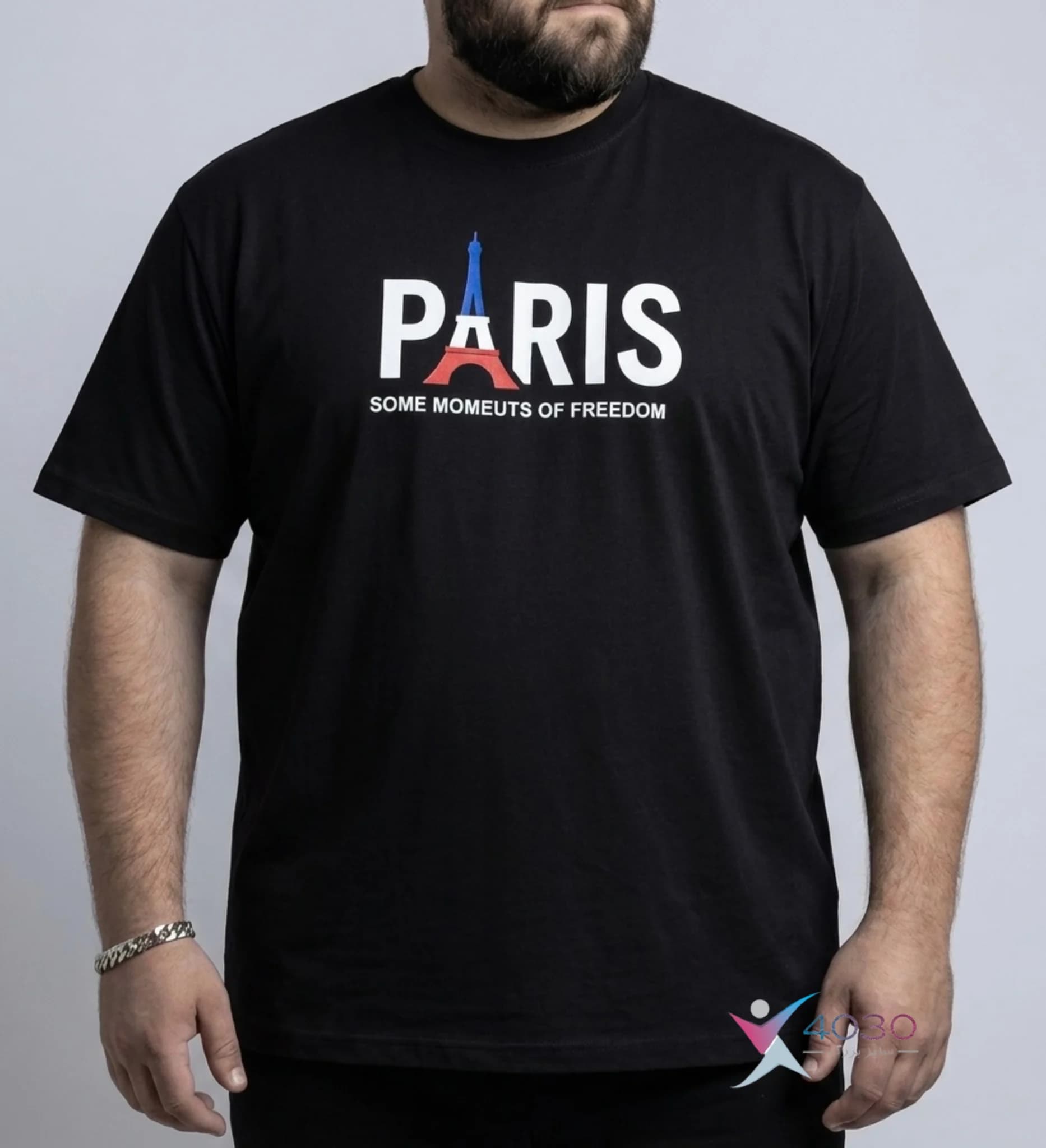 تیشرت PARIS سایز بزرگ مردانه ( 833 )