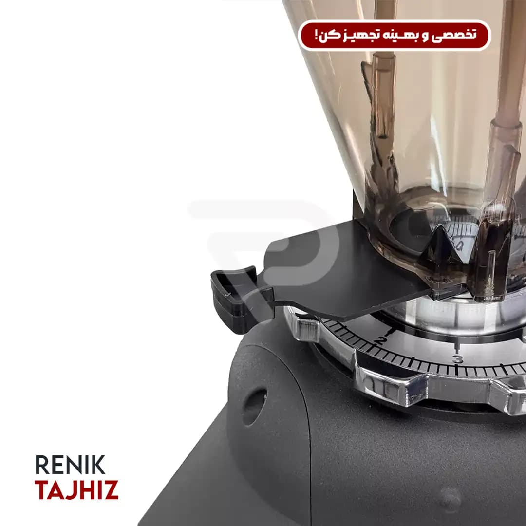 آسیاب قهوه صنعتی مشکی مات آندیمند پاکت خور مدل king Grinder JX-600AE — تصویر ۴