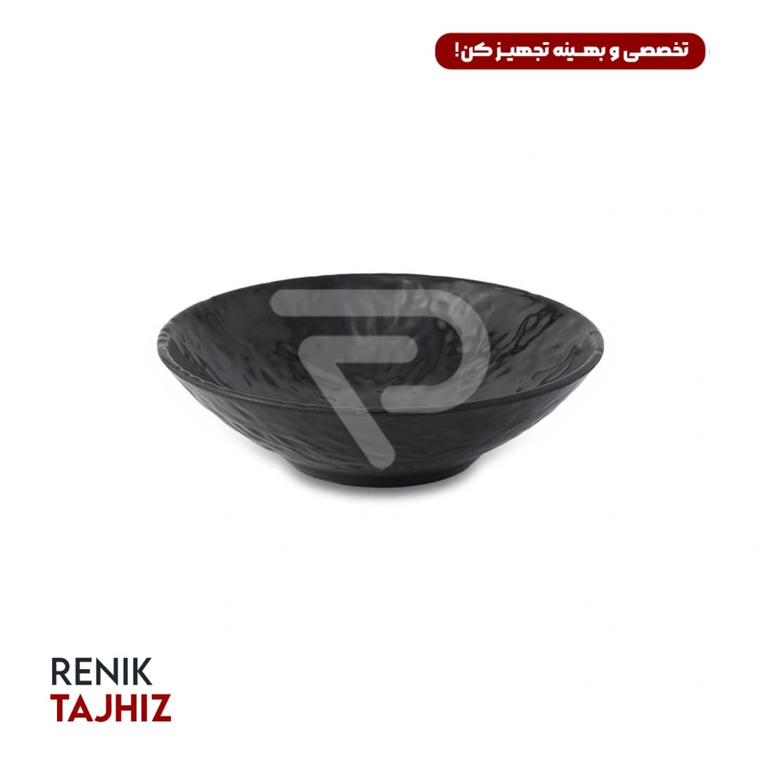 کاسه سالاد ملامین مشکی ATIMAH