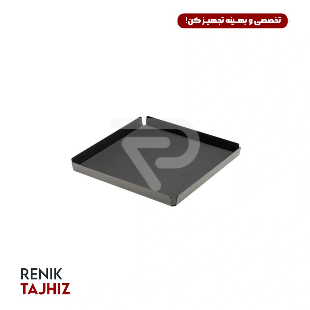 رست مربع دمنوش فلزی مشکی I.S