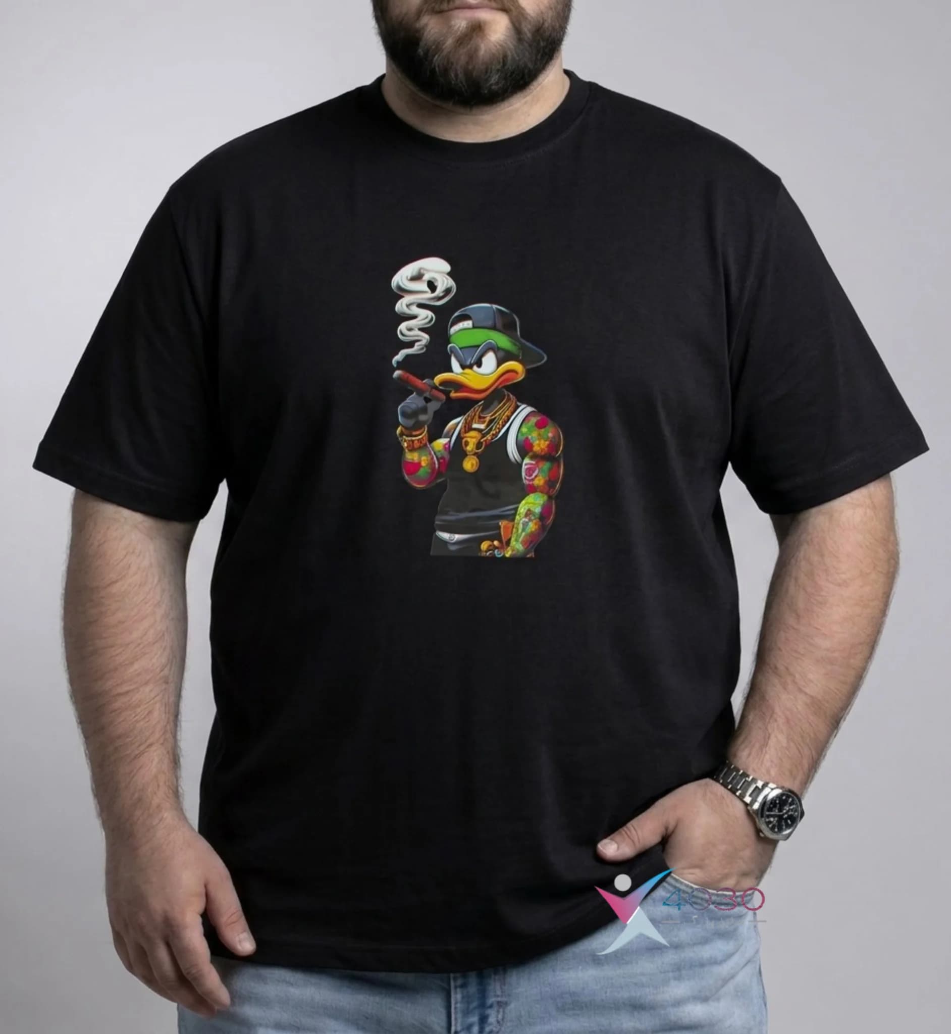 تیشرت DUCK سایز بزرگ مردانه ( 826 )