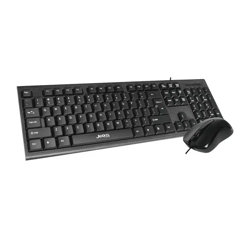 کیبورد و ماوس سیم دار JEDEL G17 | ست اداری اقتصادی با اتصال USB — تصویر ۲