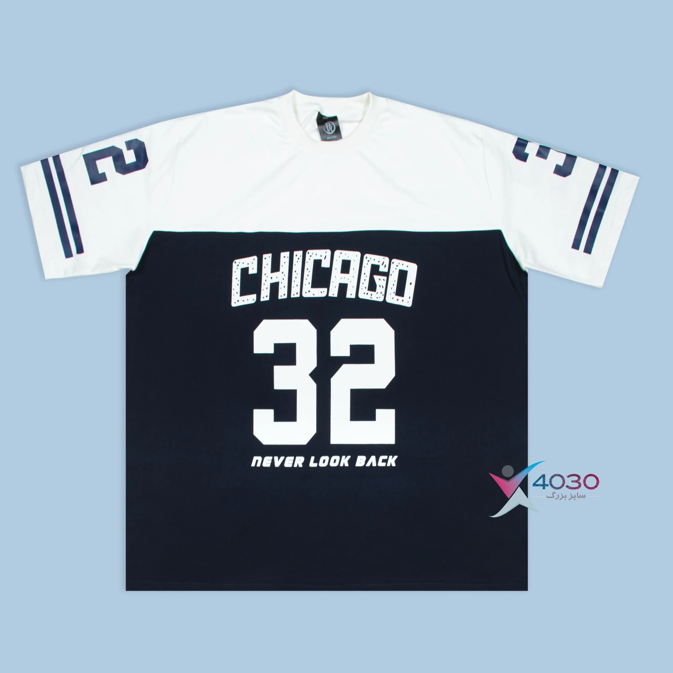 ست تیشرت و شلوارک chicago سایز بزرگ مردانه ( 8333 ) — تصویر ۳