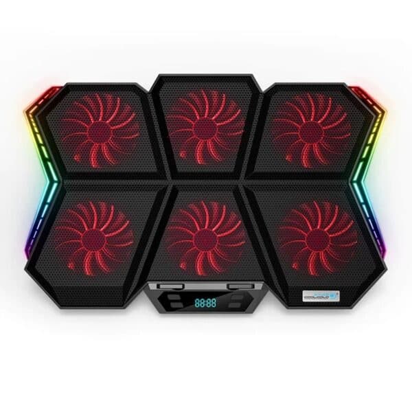 پایه خنک کننده لپ تاپ کول کلد CoolCold K40 | کول پد گیمینگ RGB — تصویر ۲