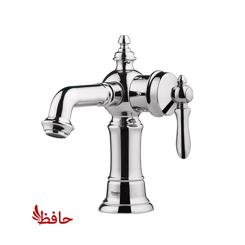 شیر روشویی شودر مدل بیزانس کروم — تصویر ۳