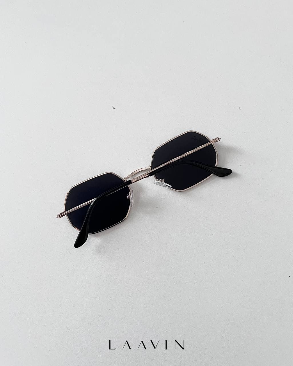 عینک آفتابی ری بن طلایی – کد1003 — تصویر ۲