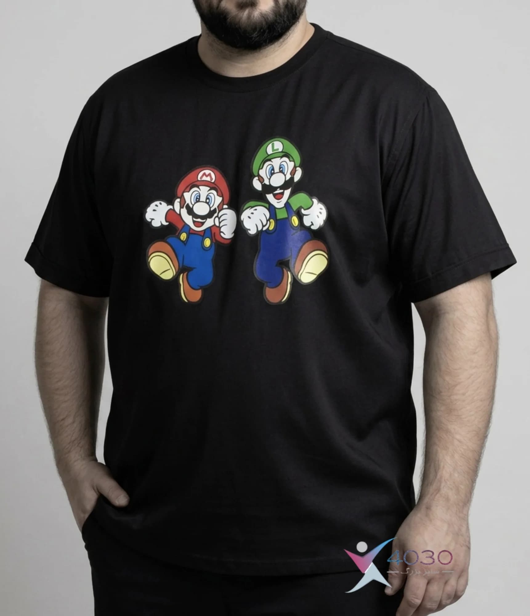 تیشرت MARIO سایز بزرگ مردانه ( 821 )