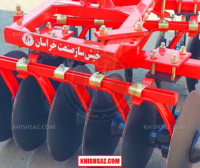 دیسک افست 16 پره سوار (بدون چرخ) باغي با پره 18 اینچ صادراتي و یاتاقان تک بلبرینگ — تصویر ۴