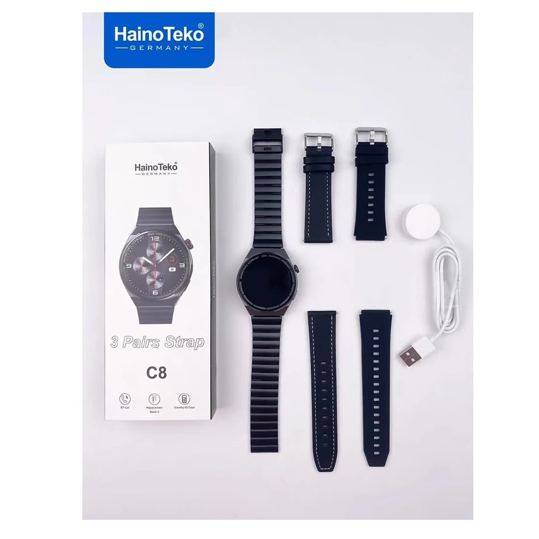 ساعت هوشمند Haino Teko C8 (اصلی)+گارانتی 18 ماهه✅ — تصویر ۴