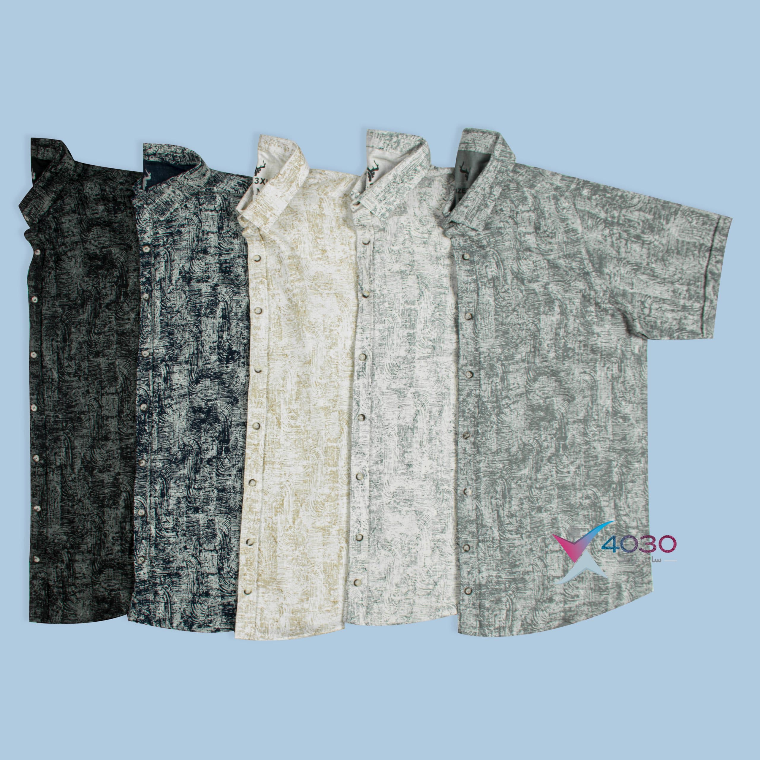 پیراهن آستین کوتاه PATTERNED سایز بزرگ مردانه ( 2766 ) — تصویر ۲
