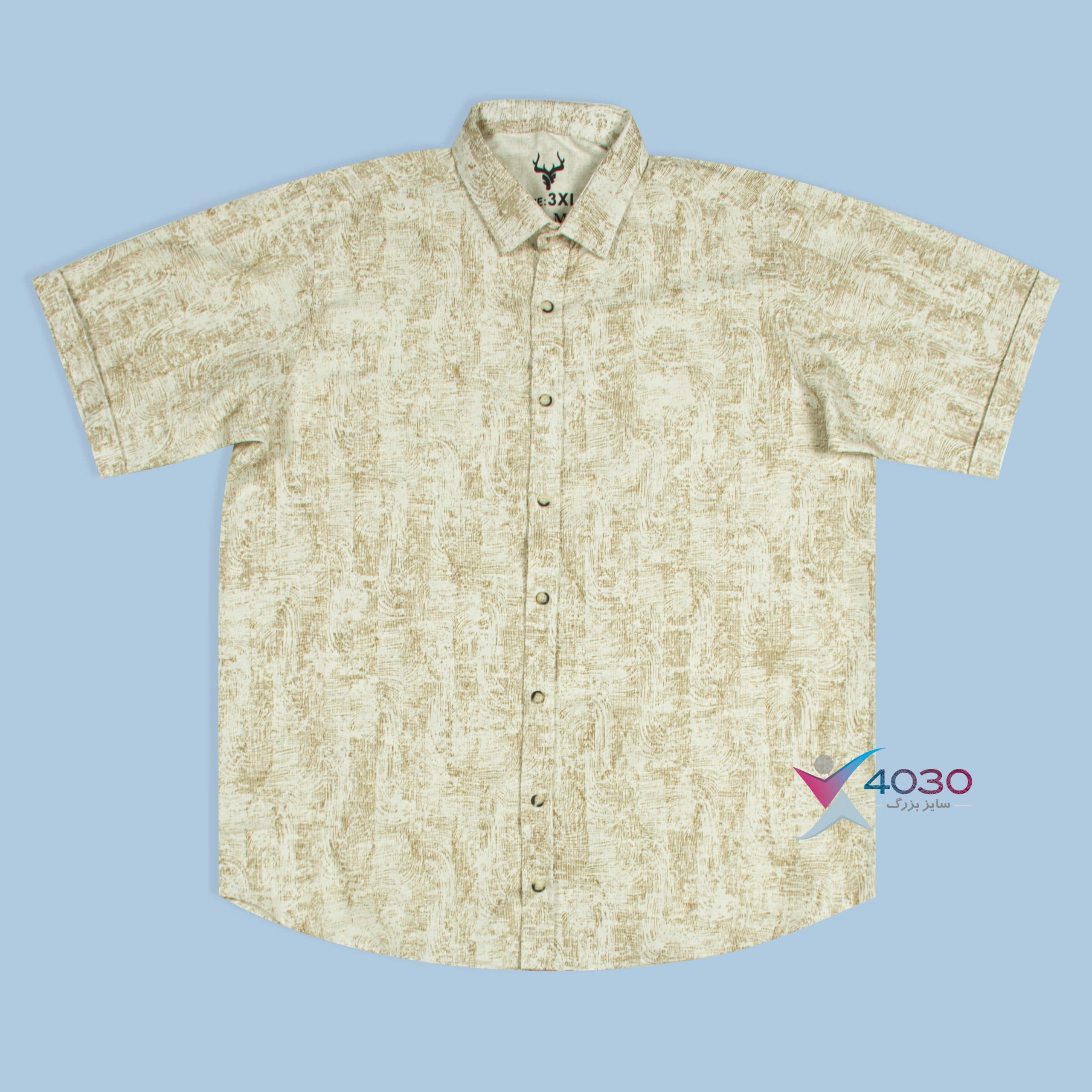 پیراهن آستین کوتاه PATTERNED سایز بزرگ مردانه ( 2766 ) — تصویر ۶