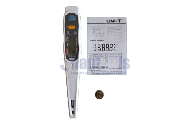 ترمومتر دیجیتال یونیتی UNI‑T A61 دماسنج تماسی — تصویر ۵