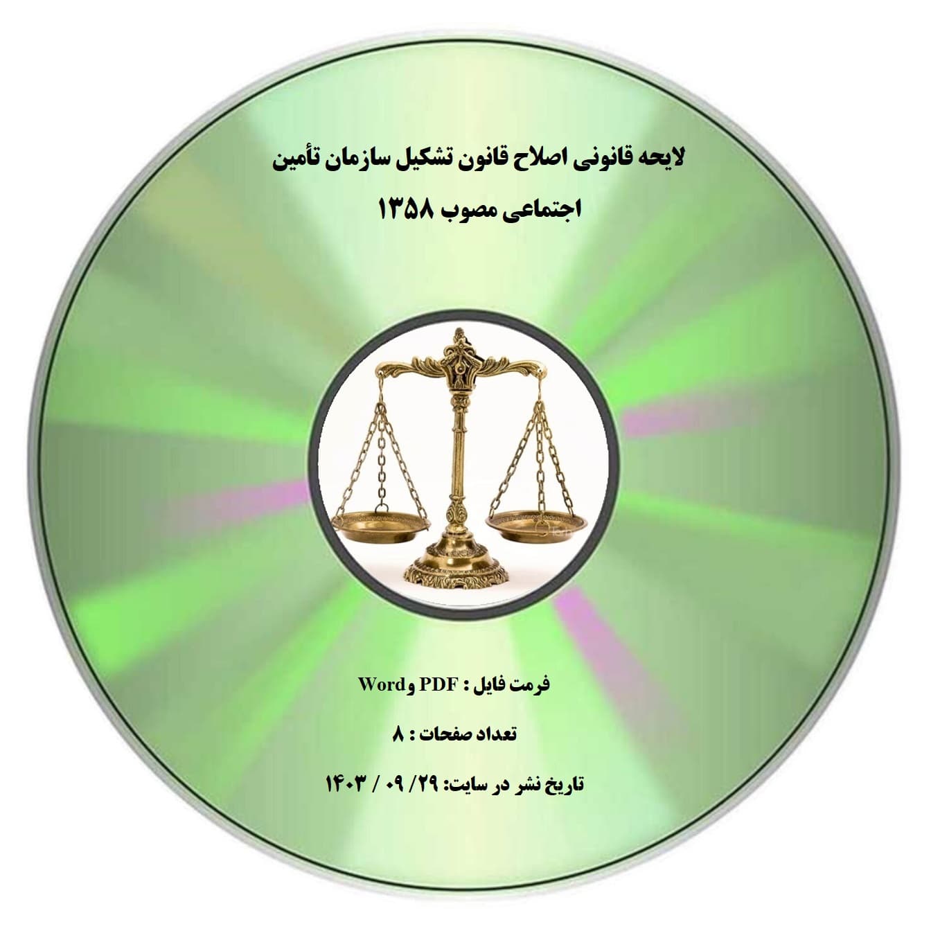 لایحه قانونی اصلاح قانون تشکیل سازمان تأمین اجتماعی مصوب ۱۳۵۸