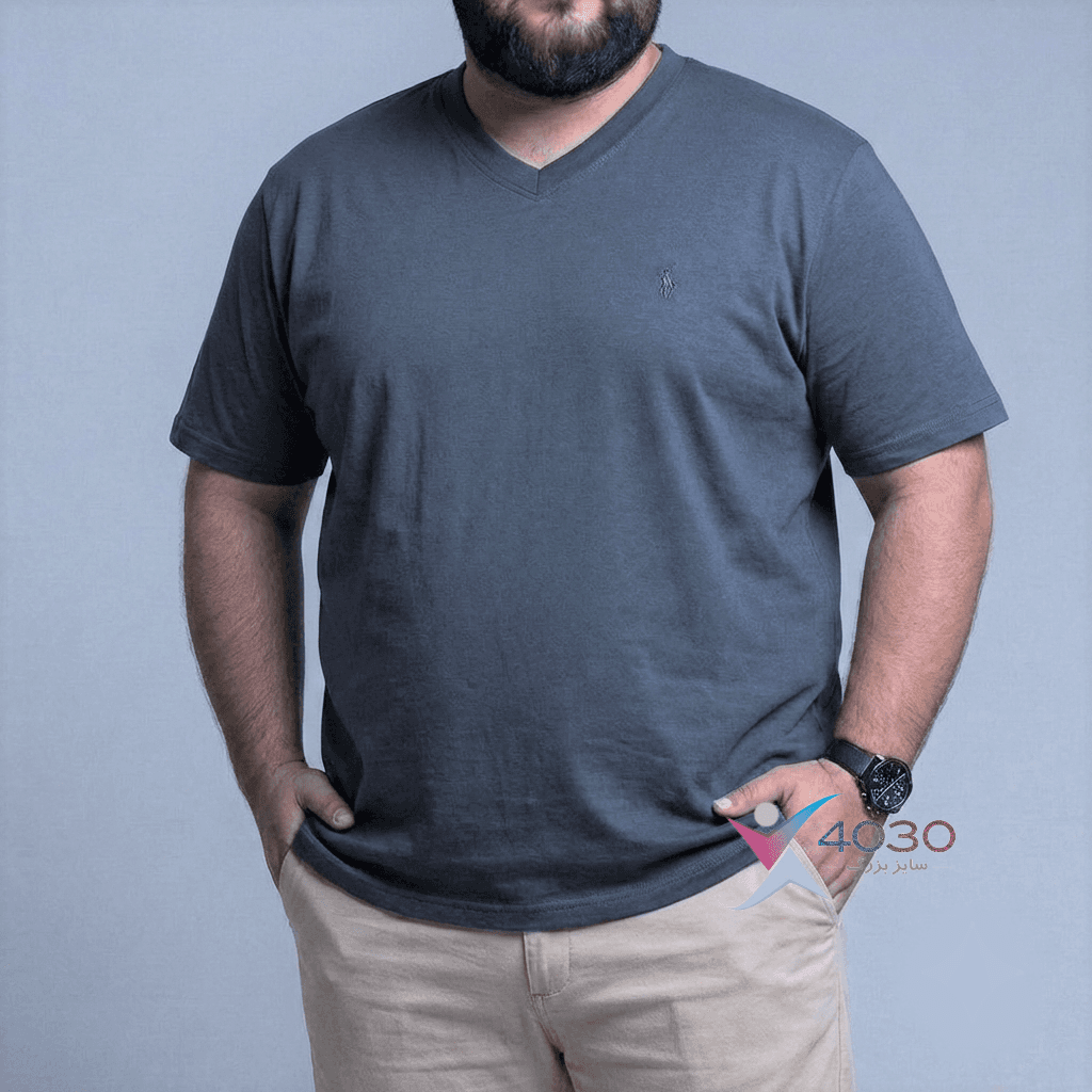 تیشرت یقه هفت7 POLO سایزبزرگ ( 624 ) — تصویر ۳
