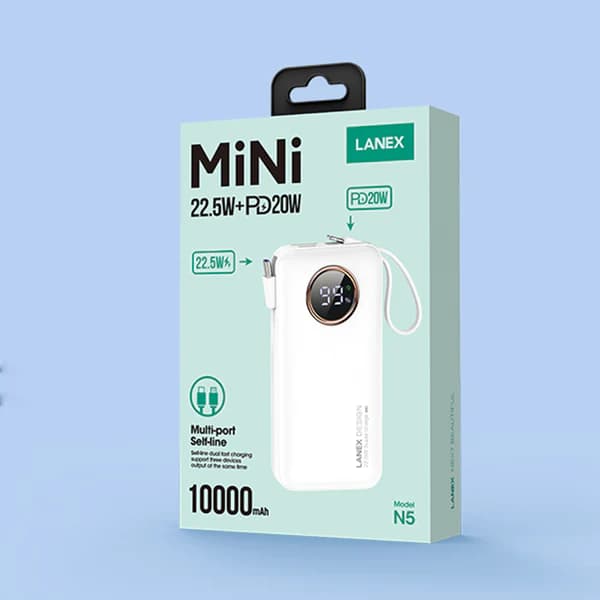 پاوربانک LANEX 10000mah N5 — تصویر ۵