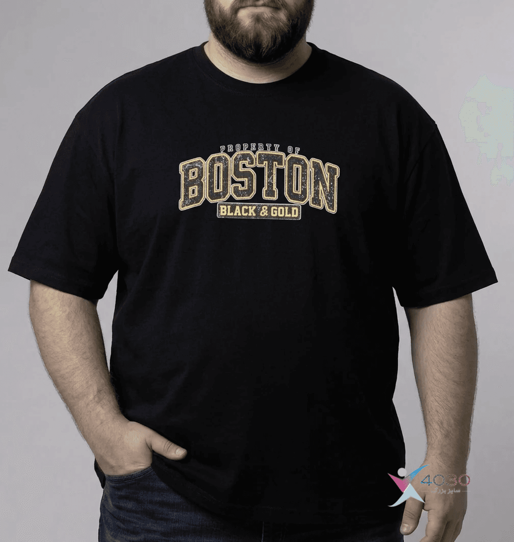 تیشرت BOSTON سایز بزرگ مردانه ( 781 )