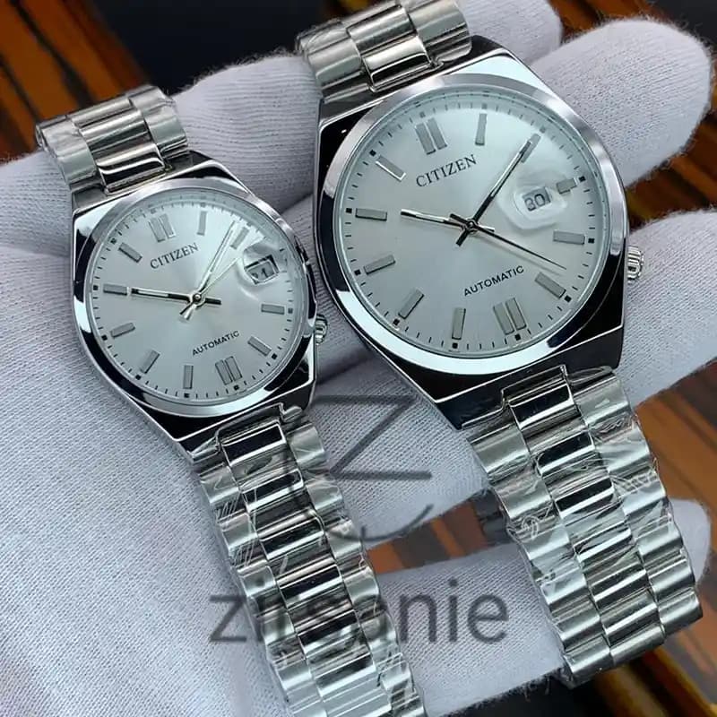 ساعت مچی سیتیزن سویوسا سیلور صفحه سفید (تک و ست) Citizen TSUYOSA Silver White Screen — تصویر ۲