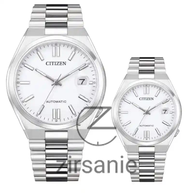 ساعت مچی سیتیزن سویوسا سیلور صفحه سفید (تک و ست) Citizen TSUYOSA Silver White Screen