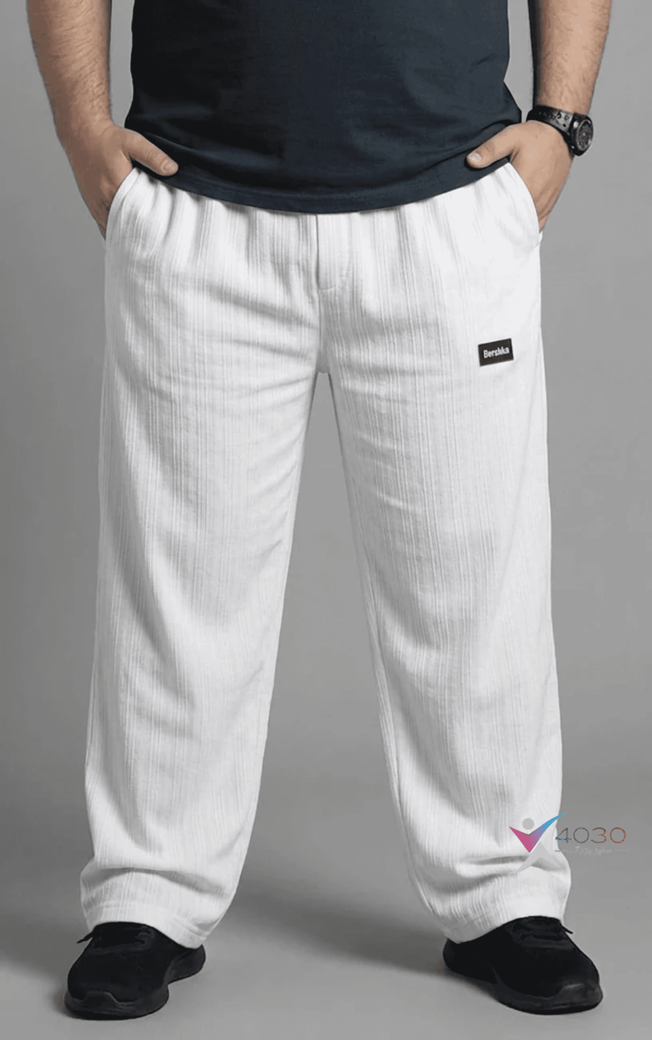 شلوار اسلش مراکشی Bershka سایزبزرگ ( 3844 ) — تصویر ۲