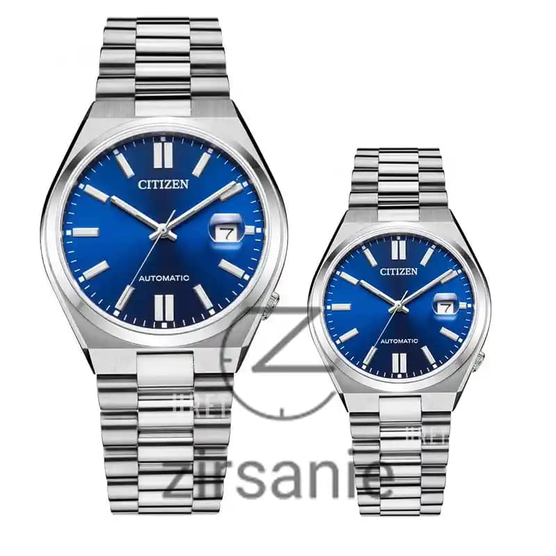 ساعت مچی سیتیزن سویوسا سیلور صفحه آبی (تک و ست) Citizen TSUYOSA Silver Blue Screen