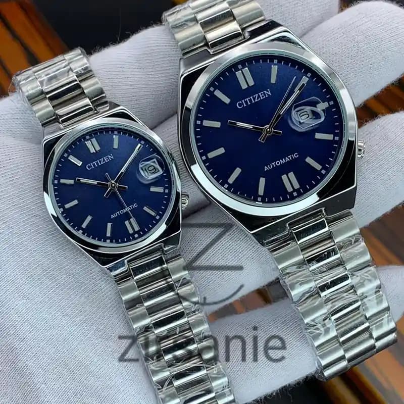 ساعت مچی سیتیزن سویوسا سیلور صفحه آبی (تک و ست) Citizen TSUYOSA Silver Blue Screen — تصویر ۲
