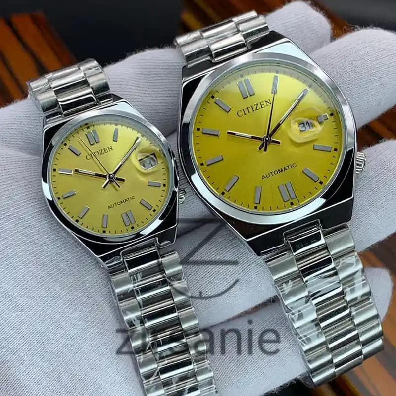 ساعت مچی سیتیزن سویوسا سیلور صفحه زرد (تک و ست) Citizen TSUYOSA Silver Yellow Screen — تصویر ۲