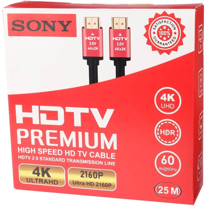 کابل اچ دی ام ای HDMI SONY 4K-25m — تصویر ۵