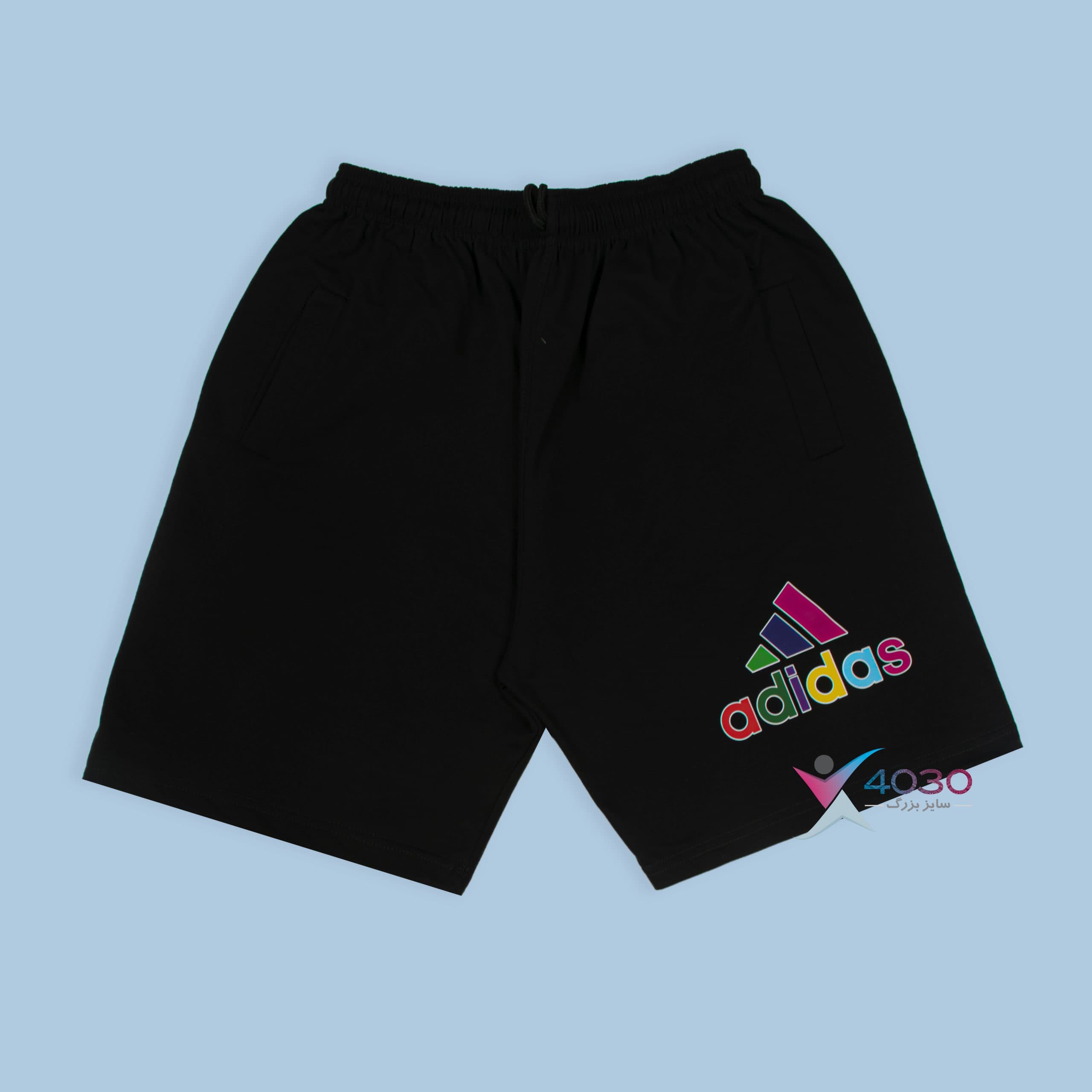ست تیشرت و شلوارک adidas سایز بزرگ مردانه ( 8316 ) — تصویر ۴