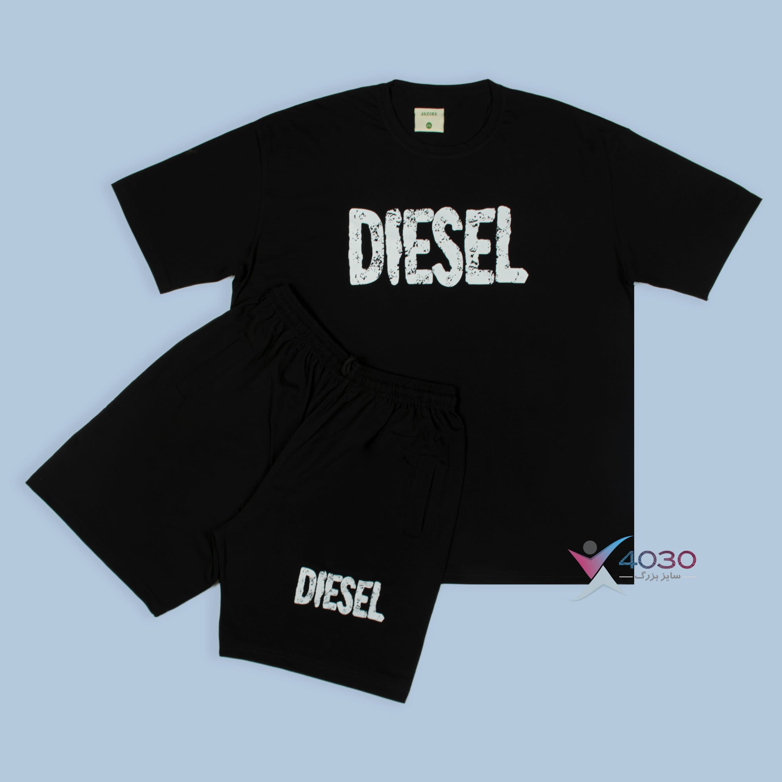 ست تیشرت و شلوارک DIESEL سایز بزرگ مردانه ( 8315 ) — تصویر ۲
