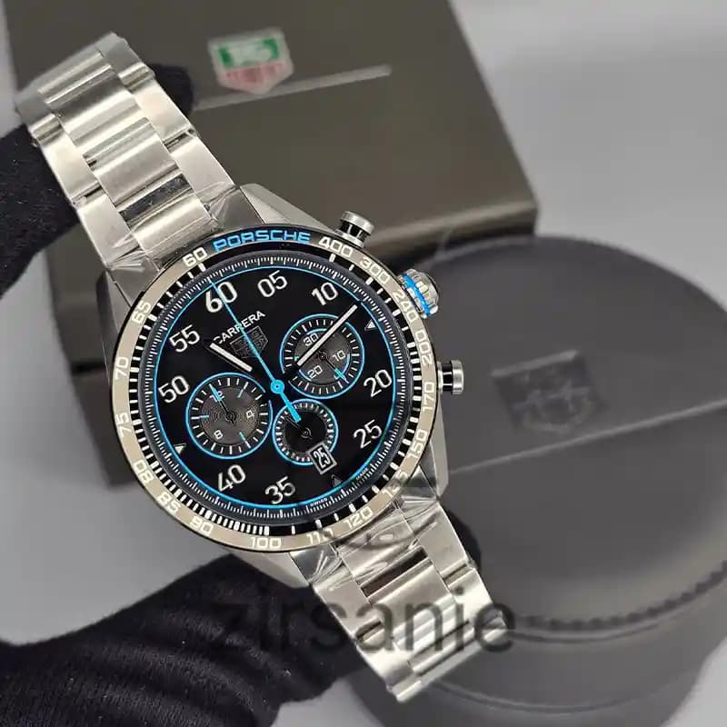 ساعت مچی مردانه تگ هویر پورشه new سیلور آبی Tag Heuer Porsche new Silver Blue — تصویر ۶