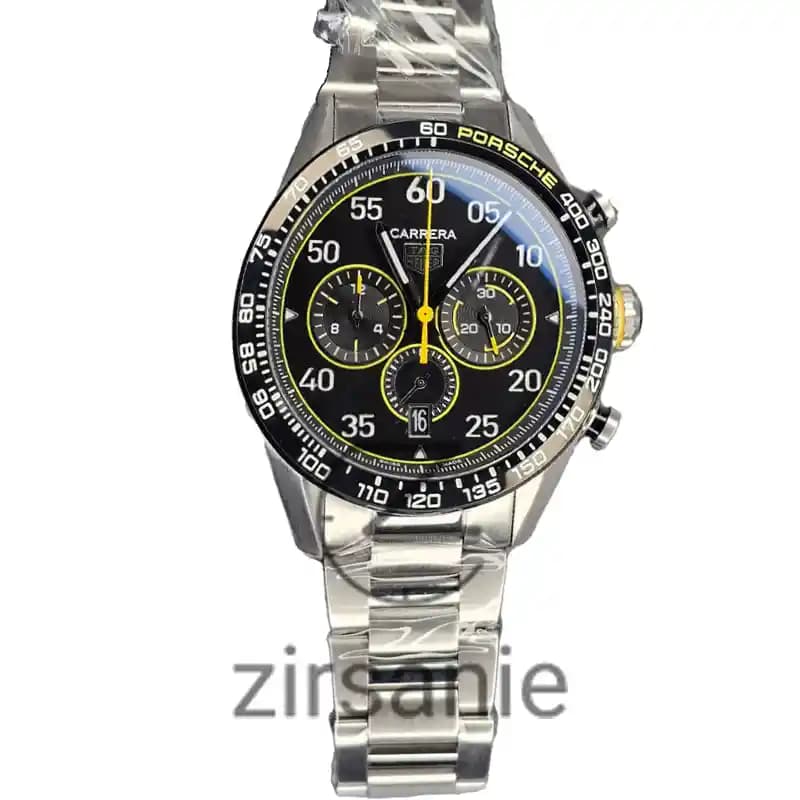 ساعت مچی مردانه تگ هویر پورشه new سیلور زرد Tag Heuer Porsche new Silver Yellow