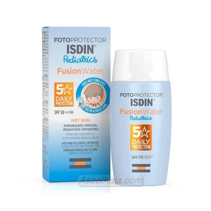 کرم ضد آفتاب کودک ایزدین مدل Fusion Water وزن 50 میل – Isdin — تصویر ۲
