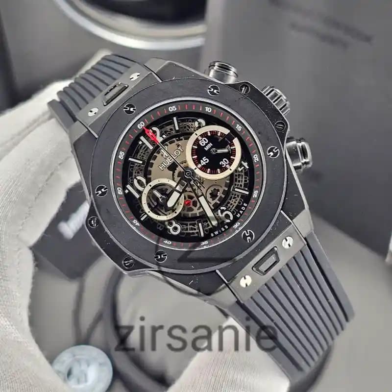 ساعت مچی مردانه هابلوت بیگ بنگ تمام مشکی Hublot BigBang Full Black — تصویر ۲