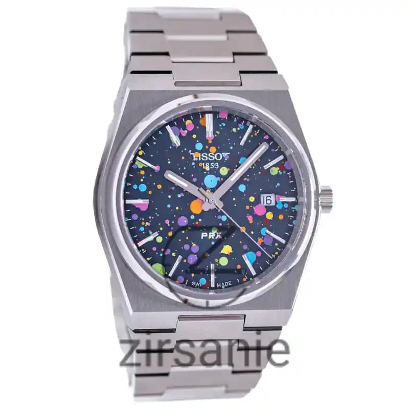 ساعت مچی مردانه تیسوت PRX سیلور صفحه آبی Tissot PRX Silver Blue Screen