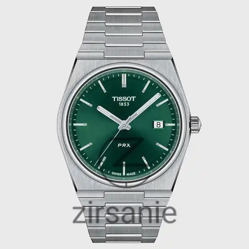 ساعت مچی مردانه تیسوت PRX سیلور صفحه سبز Tissot PRX Silver Green Screen — تصویر ۳