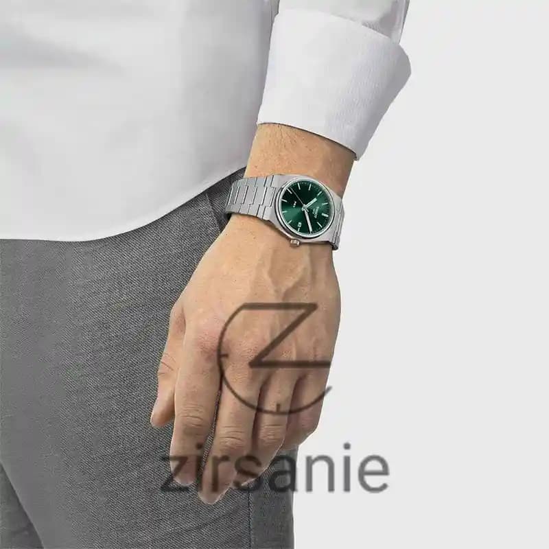 ساعت مچی مردانه تیسوت PRX سیلور صفحه سبز Tissot PRX Silver Green Screen — تصویر ۶