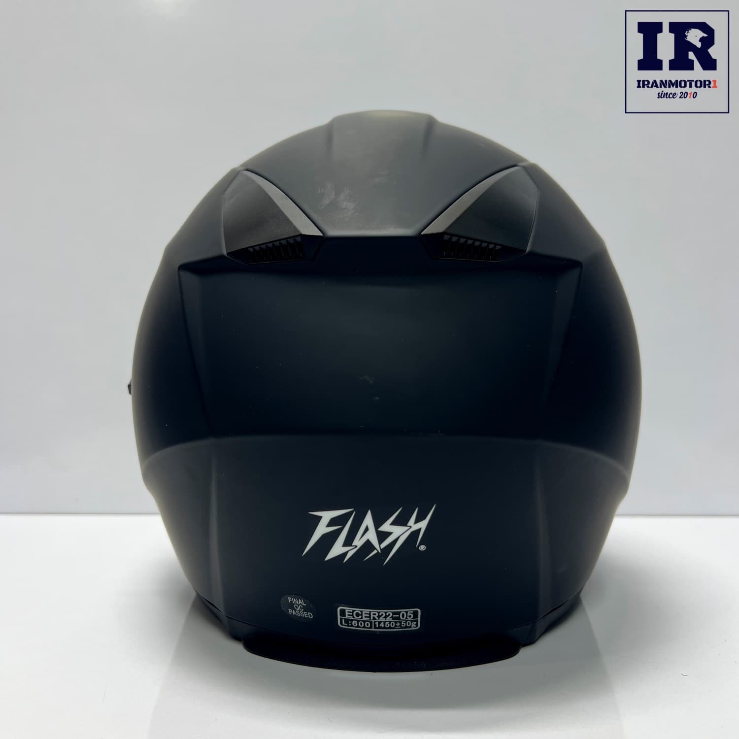 کلاه کاسکت بدون فک فلش Flash مشکی مات کد 868 — تصویر ۲
