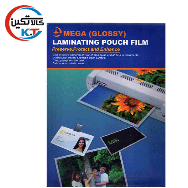طلق پرس کارت 125 میکرون سایز A4 بسته ی 100 عددی Mega