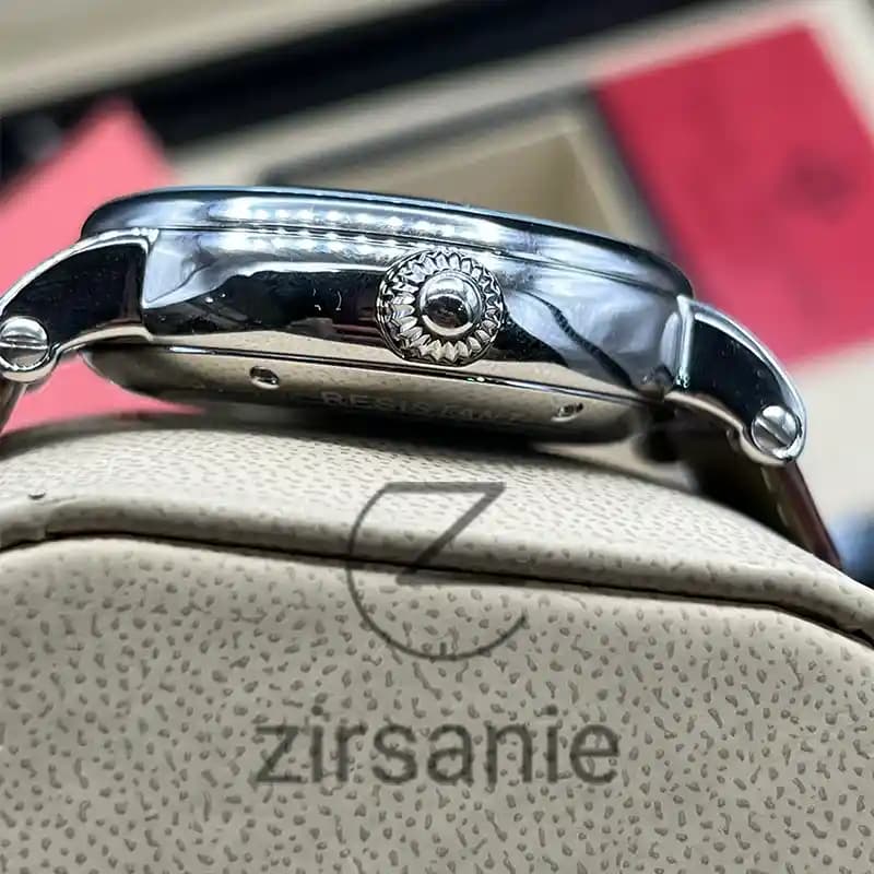 ساعت مچی مردانه پتک فیلیپ اتوماتیک بند چرم سیلور قهوه ای Pattek philipe Automatic Leather Strap Silver Brown — تصویر ۵