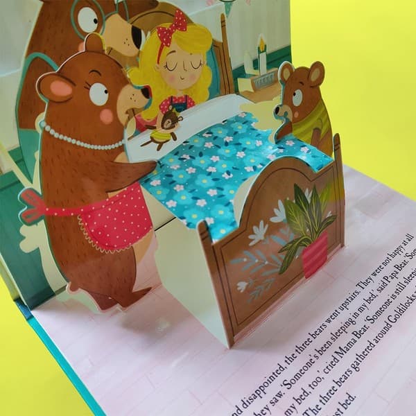 goldilocks and the three bears Fairy tale pop up book — تصویر ۲