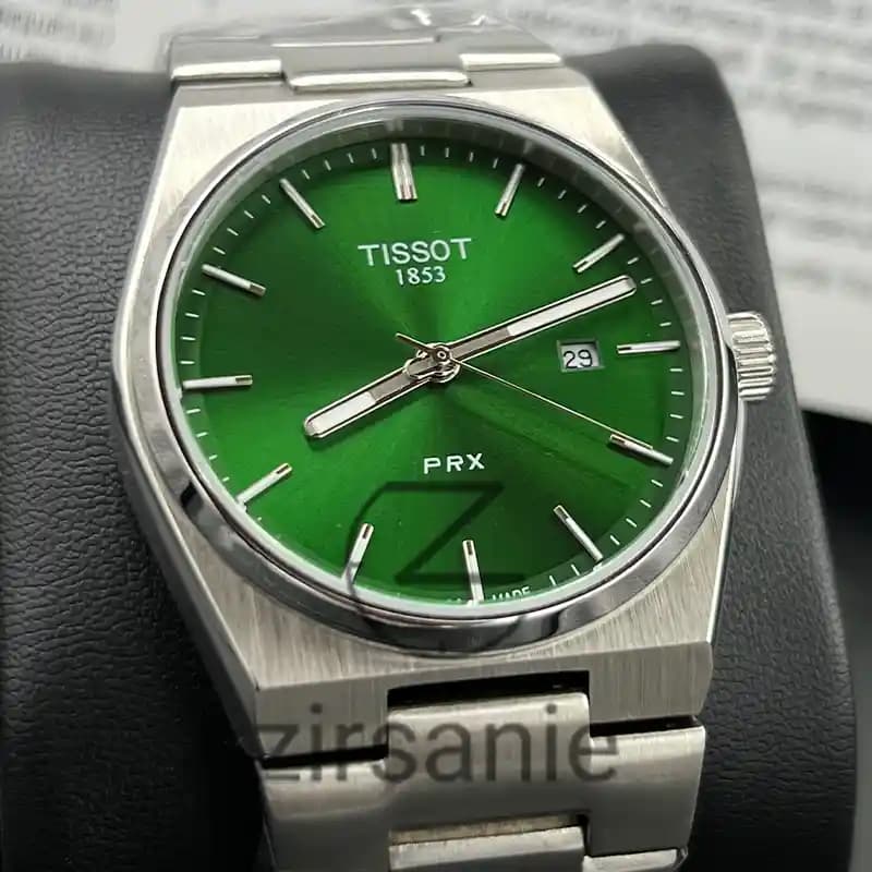 ساعت مچی مردانه تیسوت پی ار ایکس سیلور صفحه سبز Tissot Prx Silver Green Screen — تصویر ۳