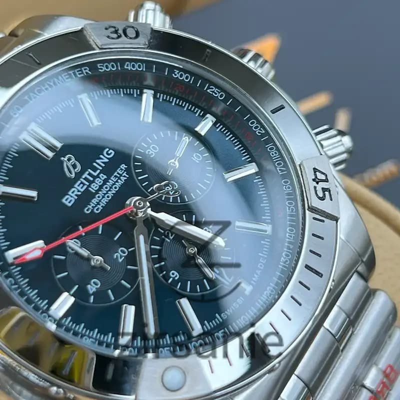 ساعت مردانه برایتلینگ 1884 سیلور صفحه آبی Breitling 1884 Silver Blue Screen — تصویر ۴